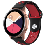 Strap-it® Samsung Galaxy Watch Active sport band (zwart rood)