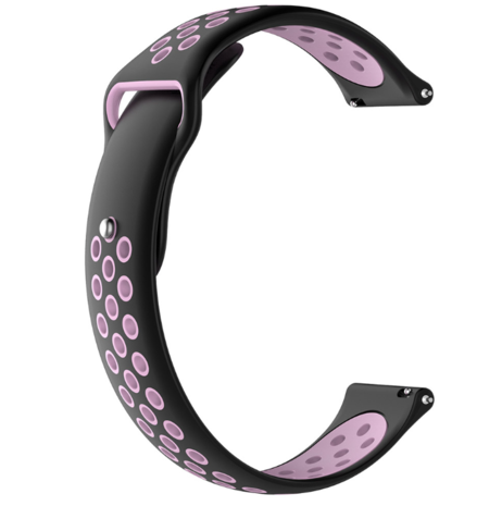 Strap-it® Strap-it Samsung Galaxy Watch Active sport band (zwart roze)