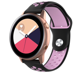 Strap-it® Samsung Galaxy Watch Active sport band (zwart roze)