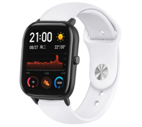 Strap-it® Xiaomi Amazfit GTS sport band (wit)