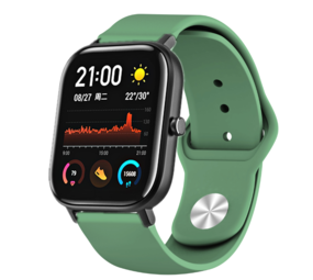 Strap-it® Xiaomi Amazfit GTS sport band (legergroen)