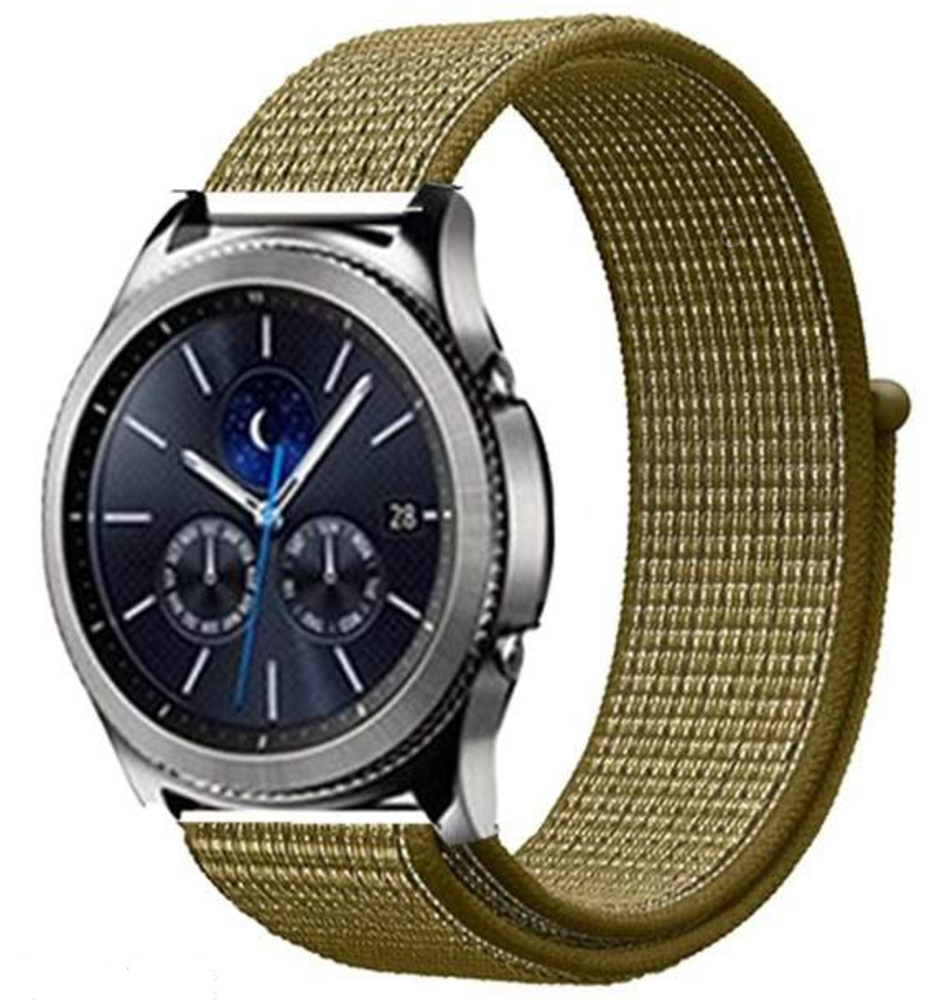 Strap-it® Strap-it Samsung Gear S3 nylon band (olijf) Strap-it® Strap-it Samsung Gear S3 nylon band (olijf)
