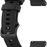 Strap-it® Strap-it Garmin Vivoactive 4s silicone band - 40mm - zwart Strap-it® Strap-it Garmin Vivoactive 4s silicone band - 40mm - zwart