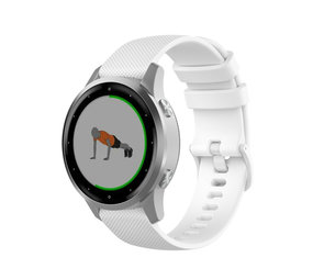 Strap-it® Garmin Vivoactive 4s silicone band - 40mm - wit