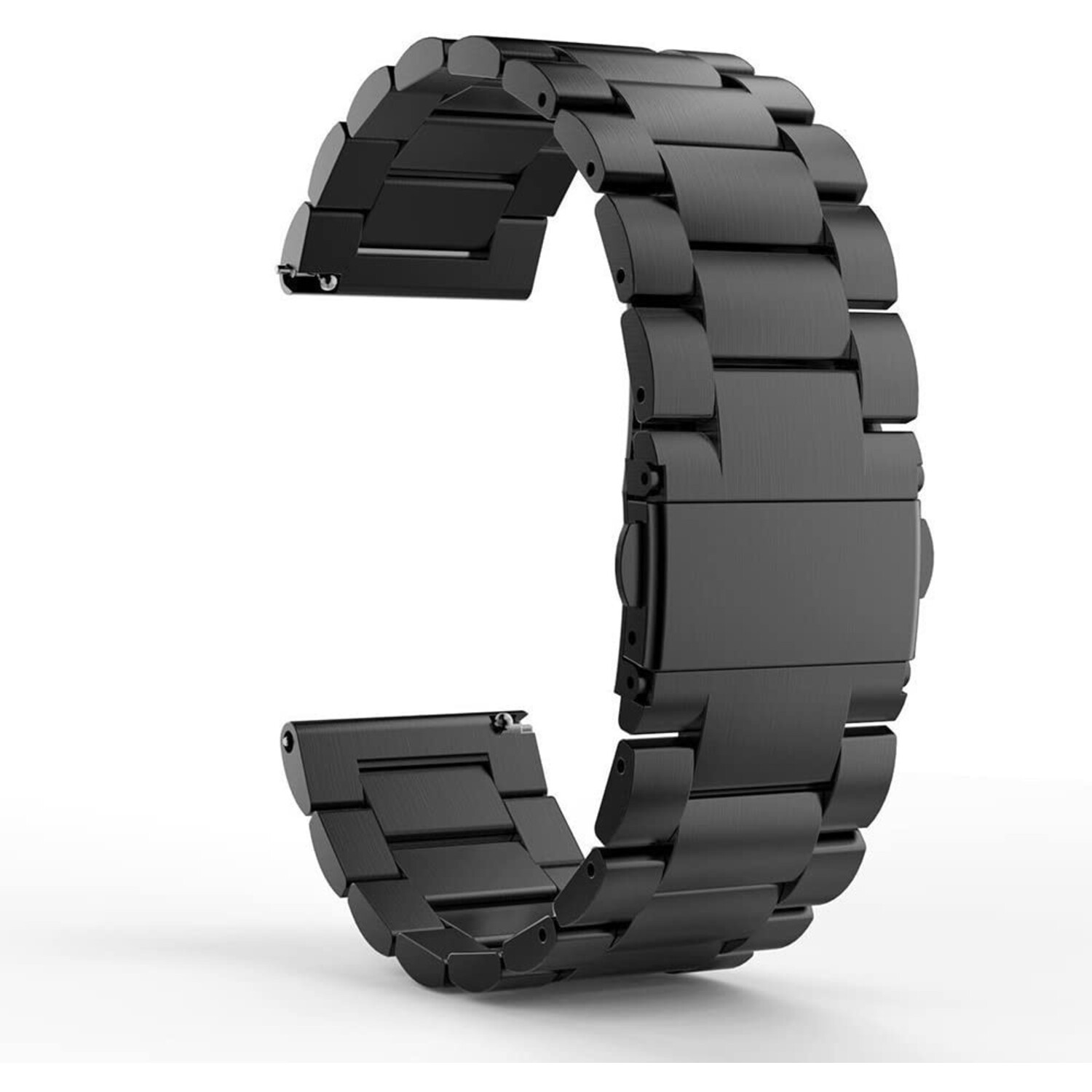 Strap it Strap it Garmin Vivoactive 4s stalen band 40mm zwart