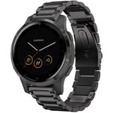 Strap-it® Garmin Vivoactive 4s stalen band - 40mm - zwart