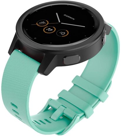Strap-it® Strap-it Garmin Vivomove 3s silicone band - 39mm - aqua
