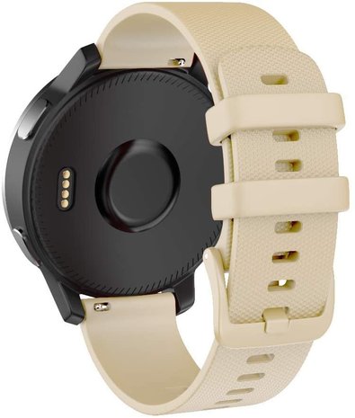 Strap-it® Strap-it Garmin Vivomove 3s silicone band - 39mm - beige