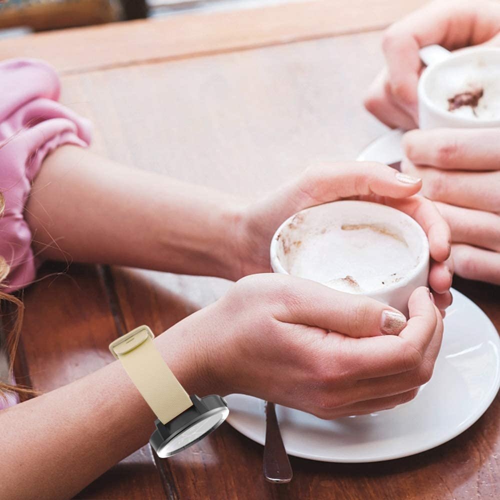 Strap-it® Strap-it Garmin Vivomove 3s silicone band - 39mm - beige