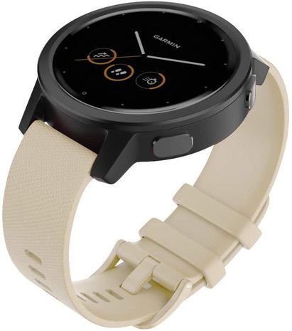 Strap-it® Strap-it Garmin Vivomove 3s silicone band - 39mm - beige