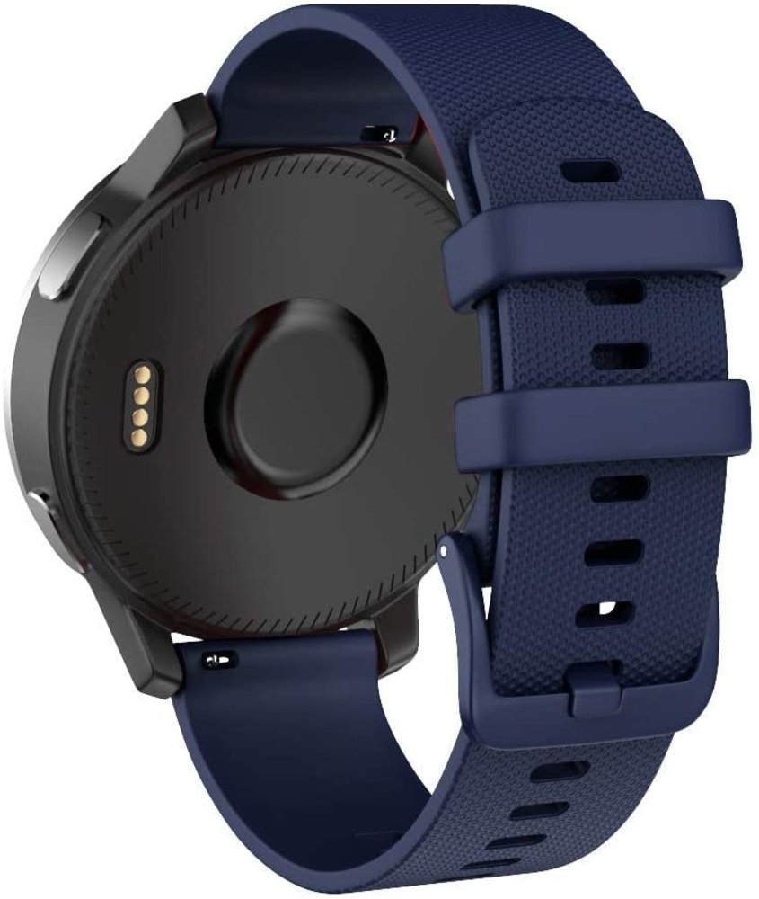 Strap-it® Strap-it Garmin Vivomove 3s silicone band - 39mm - donkerblauw