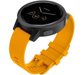 Strap-it® Garmin Vivomove 3s silicone band - 39mm - oranje