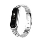 Strap-it® Strap-it Xiaomi Mi Band  3 / 4 stalen bandje (zilver)