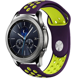 Strap-it® Samsung Gear S3 sport band (paars/geel) Strap-it® Samsung Gear S3 sport band (paars/geel)
