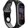 Strap-it® Strap-it Xiaomi Mi Band 5 sport bandje (zwart/grijs) Strap-it® Strap-it Xiaomi Mi Band 5 sport bandje (zwart/grijs)