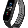Strap-it® Strap-it Xiaomi Mi Band 5 sport bandje (zwart/grijs) Strap-it® Strap-it Xiaomi Mi Band 5 sport bandje (zwart/grijs)