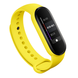 Strap-it® Xiaomi Mi Band 5 siliconen bandje (geel)
