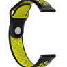 Strap-it® Strap-it Garmin Vivomove 3s sport band - 39mm - zwart/geel Strap-it® Strap-it Garmin Vivomove 3s sport band - 39mm - zwart/geel