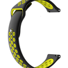 Strap-it® Strap-it Garmin Vivomove 3s sport band - 39mm - zwart/geel Strap-it® Strap-it Garmin Vivomove 3s sport band - 39mm - zwart/geel
