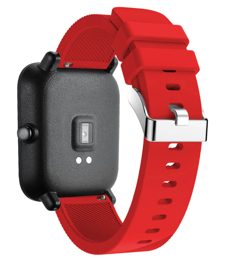 Strap-it® Strap-it Xiaomi Amazfit GTS silicone band (rood)