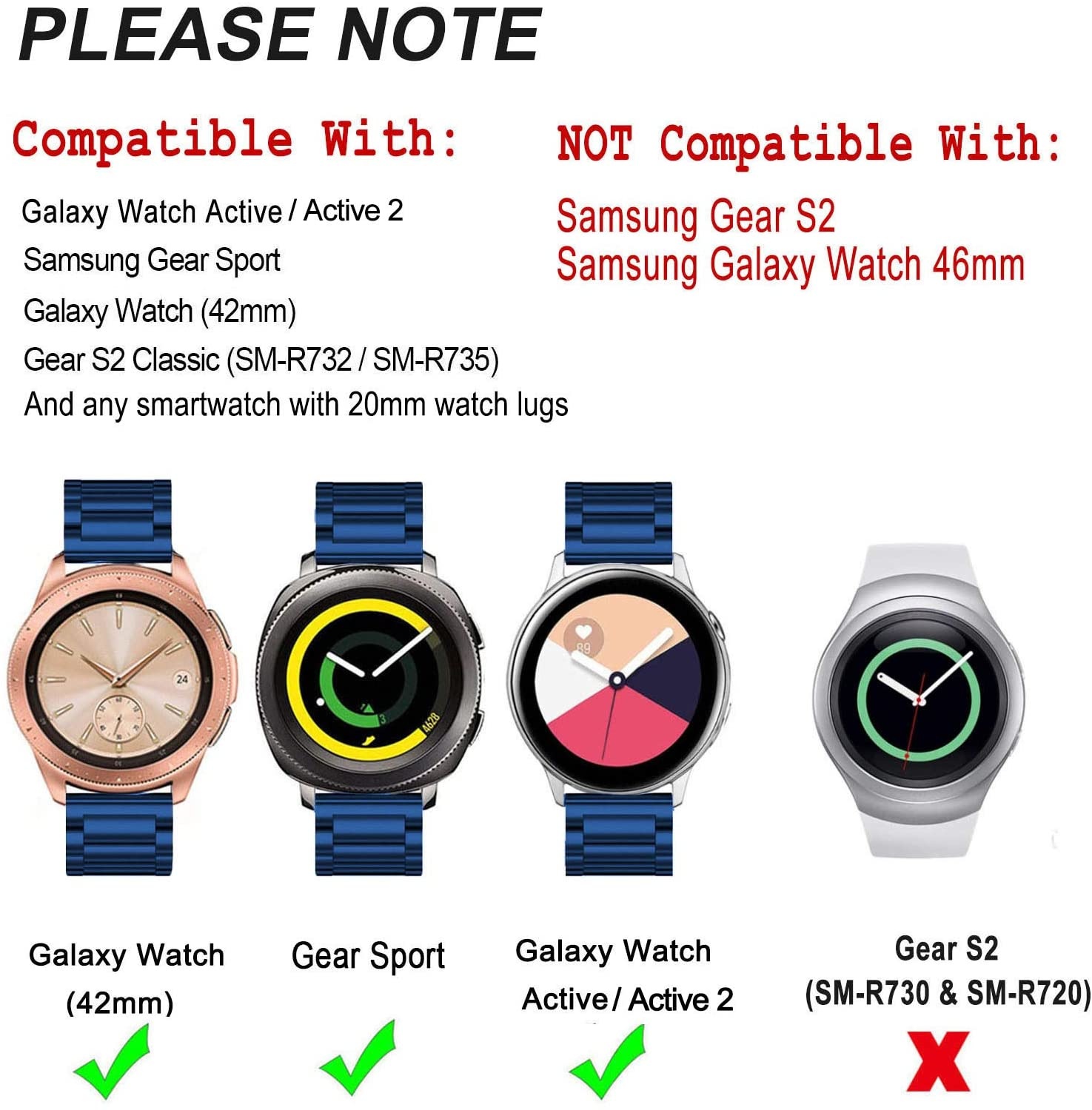 Samsung Gear Sport Milanese band (rosé goud) - Smartwatchbanden.nl