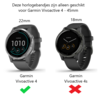 Strap-it® Strap-it Garmin Vivoactive 4 Milanese band - 45mm - zwart Strap-it® Strap-it Garmin Vivoactive 4 Milanese band - 45mm - zwart