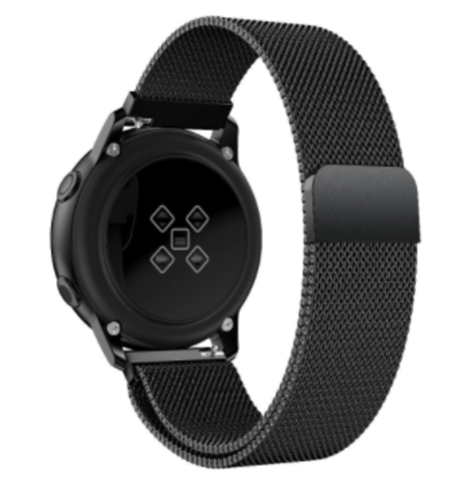 Strap-it® Strap-it Garmin Venu Milanese band (zwart) Strap-it® Strap-it Garmin Venu Milanese band (zwart)