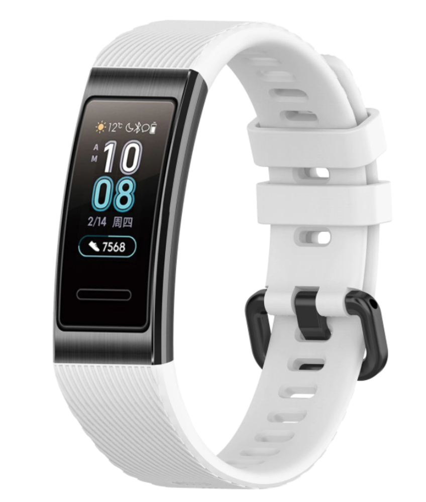 Strap-it® Strap-it Huawei band 3 / 4 Pro silicone band (wit)