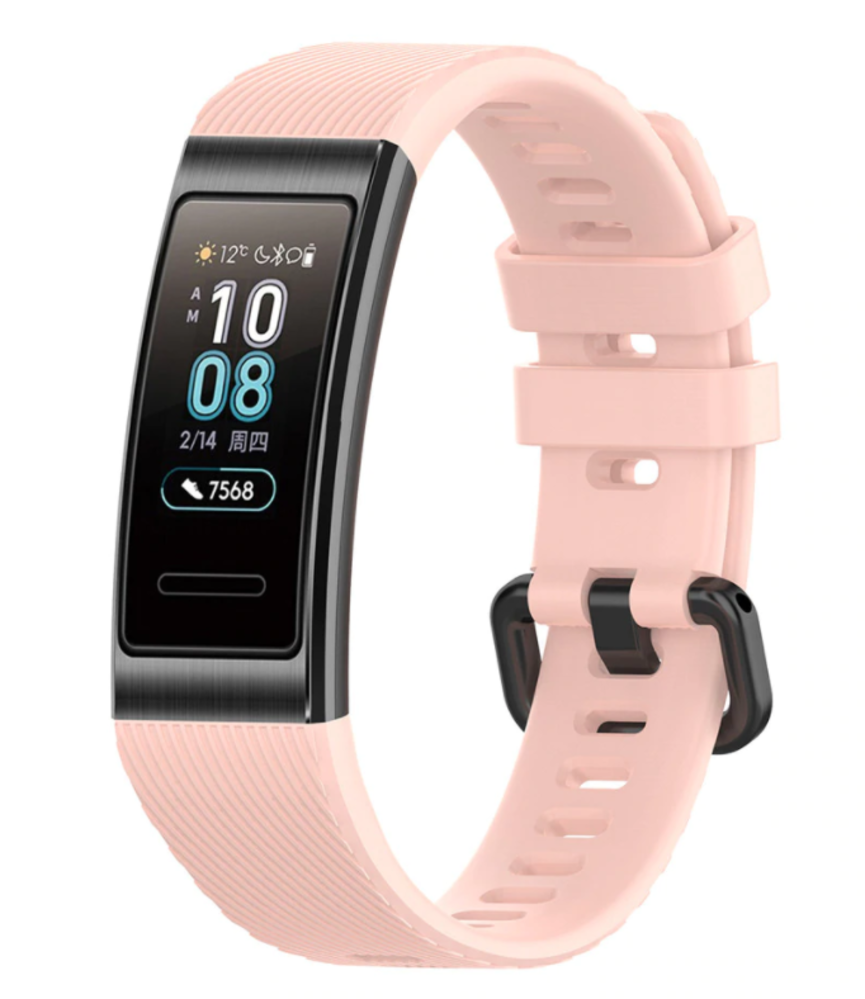 Strap-it® Strap-it Huawei band 3 / 4 Pro silicone band (roze)