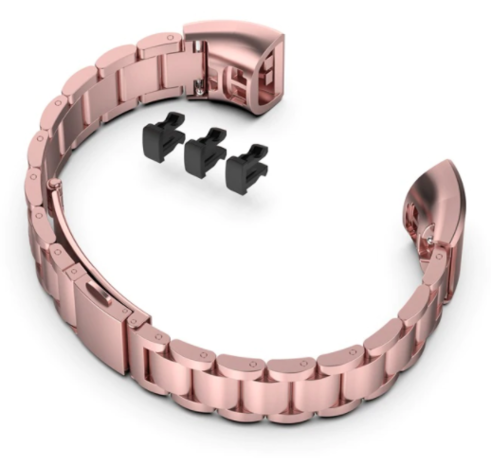 Huawei band 3 4 Pro stalen band rose pink Smartwatchbanden
