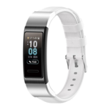 Strap-it® Huawei band 3 / 4 Pro leren bandje (wit)