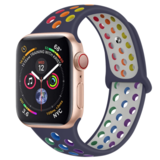 Strap-it® Apple Watch sport+ band (kleurrijk donkerblauw)