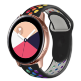 Strap-it® Samsung Galaxy Watch Active sport band (kleurrijk zwart) Strap-it® Samsung Galaxy Watch Active sport band (kleurrijk zwart)