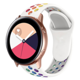 Strap-it® Samsung Galaxy Watch Active sport band (kleurrijk wit) Strap-it® Samsung Galaxy Watch Active sport band (kleurrijk wit)