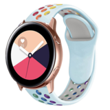 Strap-it® Samsung Galaxy Watch Active sport band (kleurrijk lichtblauw) Strap-it® Samsung Galaxy Watch Active sport band (kleurrijk lichtblauw)