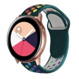 Strap-it® Samsung Galaxy Watch Active sport band (kleurrijk dennengroen) Strap-it® Samsung Galaxy Watch Active sport band (kleurrijk dennengroen)