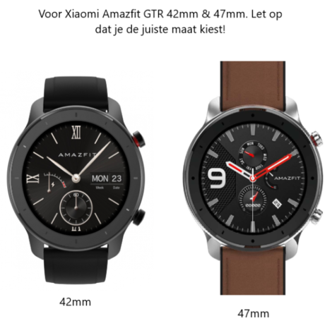 Strap-it® Strap-it Xiaomi Amazfit GTR silicone band (dennengroen)