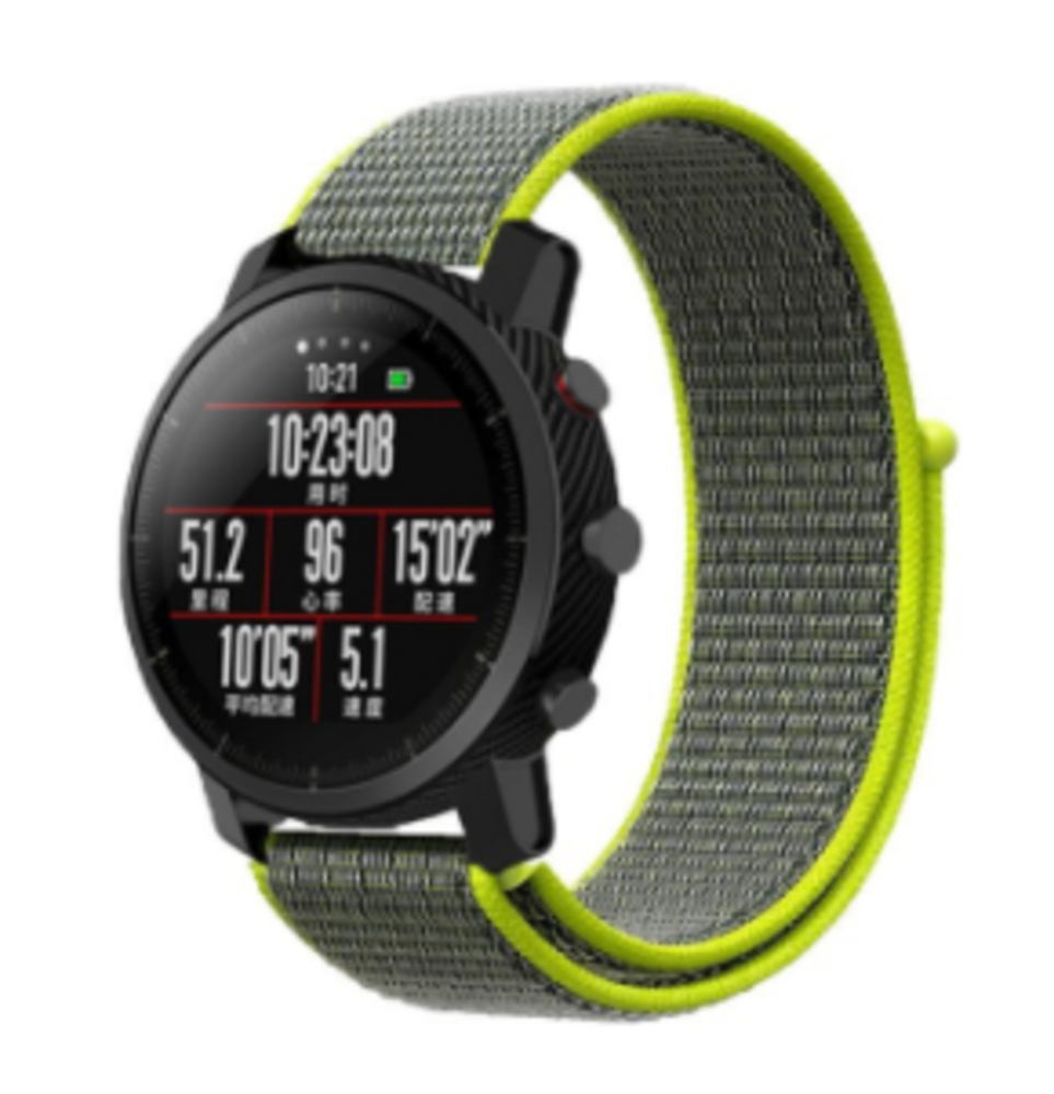 Xiaomi Amazfit Pace nylon band fluoriserend Smartwatchbanden