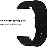 Strap-it® Strap-it Nylon horlogeband met gesp 22mm - universeel - zwart Strap-it® Strap-it Nylon horlogeband met gesp 22mm - universeel - zwart