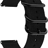 Strap-it® Strap-it Nylon horlogeband met gesp 22mm - universeel - zwart Strap-it® Strap-it Nylon horlogeband met gesp 22mm - universeel - zwart