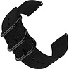 Strap-it® Strap-it Nylon horlogeband met gesp 22mm - universeel - zwart Strap-it® Strap-it Nylon horlogeband met gesp 22mm - universeel - zwart
