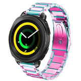 Strap-it® Samsung Gear Sport stalen band (regenboog)