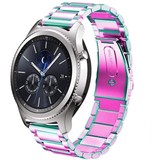 Strap-it® Samsung Gear S3 stalen band (regenboog)