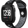 Strap-it® Strap-it Fitbit Versa sport band (zwart/grijs) Strap-it® Strap-it Fitbit Versa sport band (zwart/grijs)