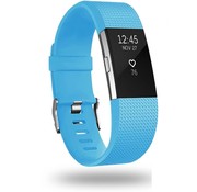 Strap-it® Fitbit Charge 2 siliconen bandje (blauw)