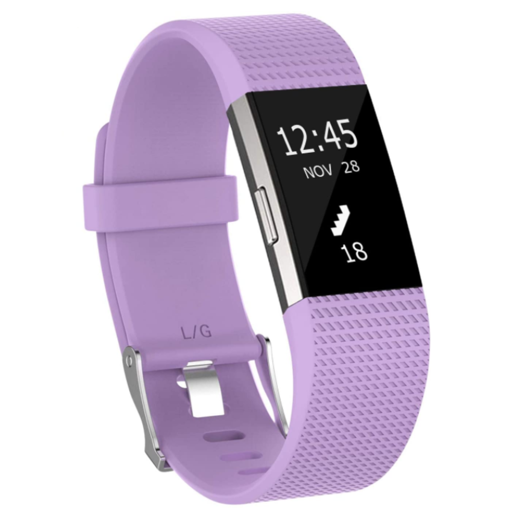 Fitbit Charge 2 siliconen bandje lichtpaars