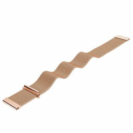 Strap-it® Strap-it Garmin Forerunner 245 / 645 Milanese band (rosé goud)