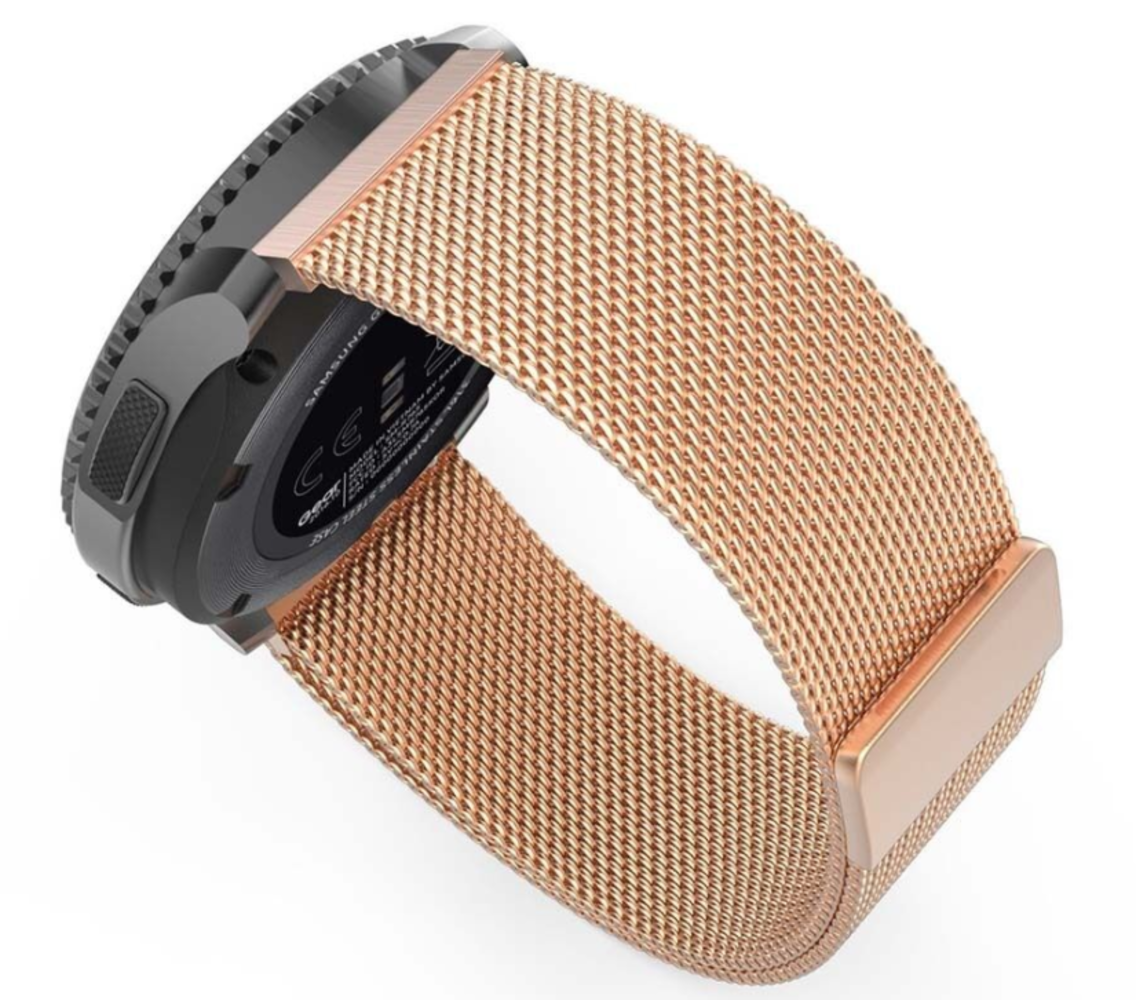 Strap-it® Strap-it Garmin Forerunner 245 / 645 Milanese band (rosé goud)