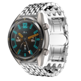 Strap-it® Huawei Watch GT 2 stalen draak band (zilver)