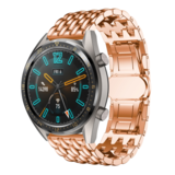 Strap-it® Huawei Watch GT 2 stalen draak band (rosé goud)